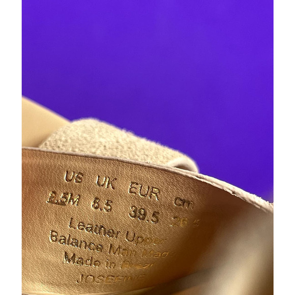 Sam Edelman Women's Beige Suede JOSEFINE Platform Heel Sandals Shoe Size 9.5 - Picture 8 of 8